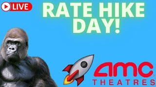 AMC STOCK LIVE AND MARKET OPEN WITH SHORT THE VIX! - RATE HIKE DAY!