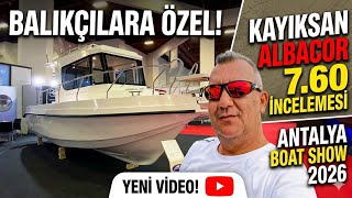 Kayiksan 7.60 Albacor Bu Tekne Balıkçılara Özel Hazırlandı. 2026 Antalya Boat Show Ikavı