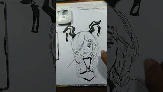 Draw Ship Waifu Owari Azur Lane in 5 minutes #sketch #drawing #freehand #gijinka
