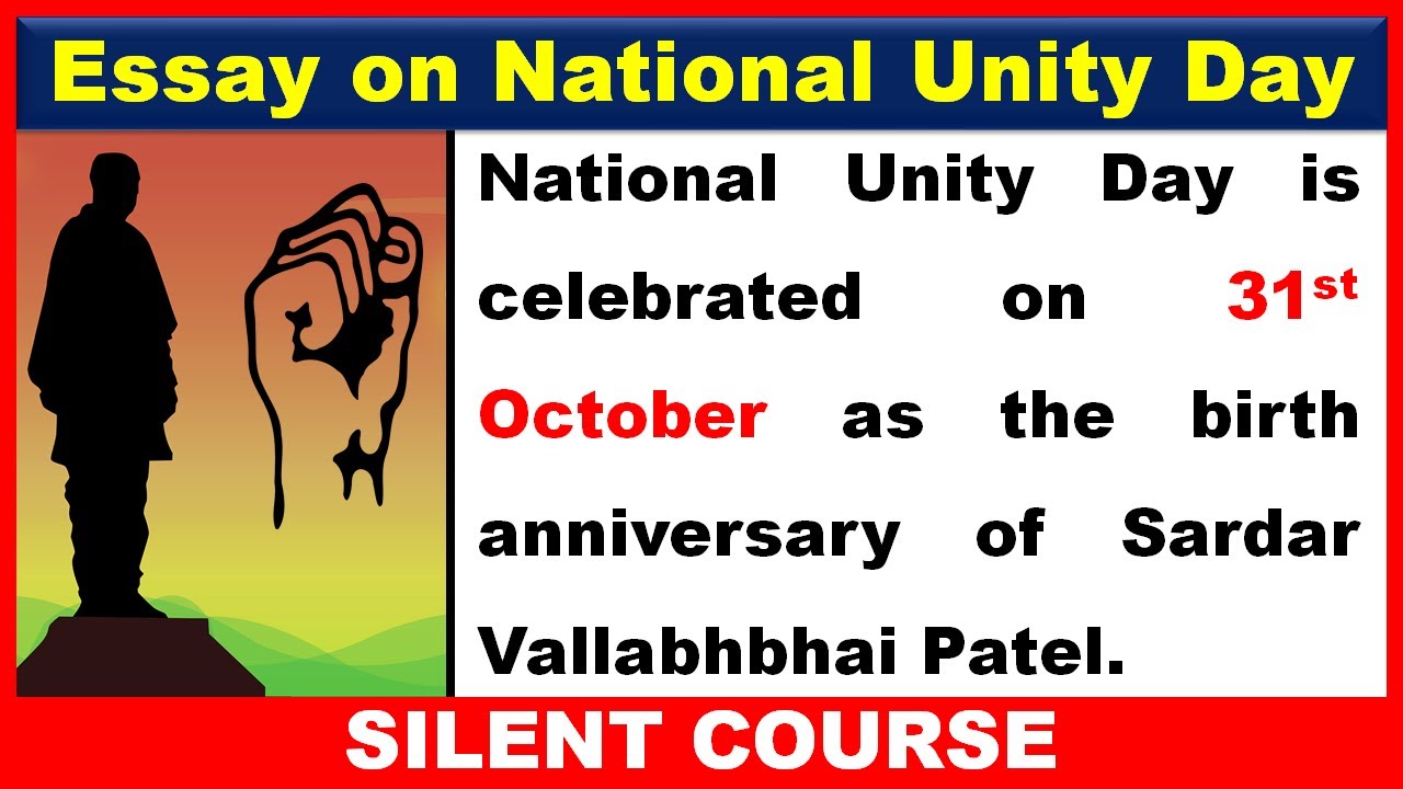 essay of national unity