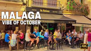 Is MÁLAGA Lively in OCTOBER 🏖️ Secret Corners Walking Tour, Spain Costa del Sol [4K]