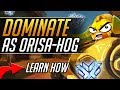 How to DOMINATE with Orisa + Hog COMBO - Orisa Roadhog Pro Tips Gameplay Guide| Overwatch Guide