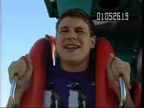 Funny Kid Gets Brain Rush on a Roller Coaster
