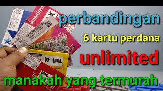 kartu perdana unlimited perbandingan 6 perdana siapakah juaranya @IMAMASH26