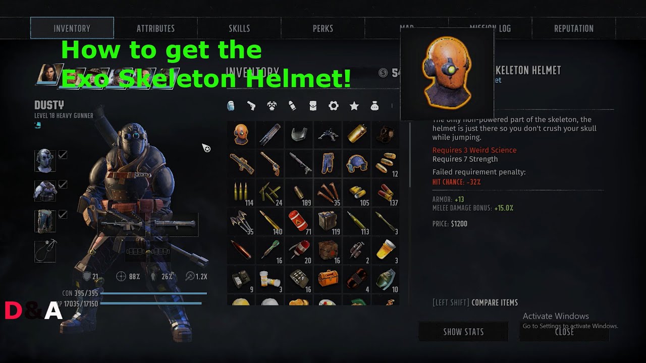 How to get the EXOSKELETON Helmet in Wasteland 3 YouTube