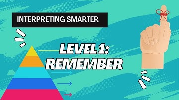 Interpreting Smarter: Level 1 Remembering | Bloom’s Taxonomy for ASL Practice