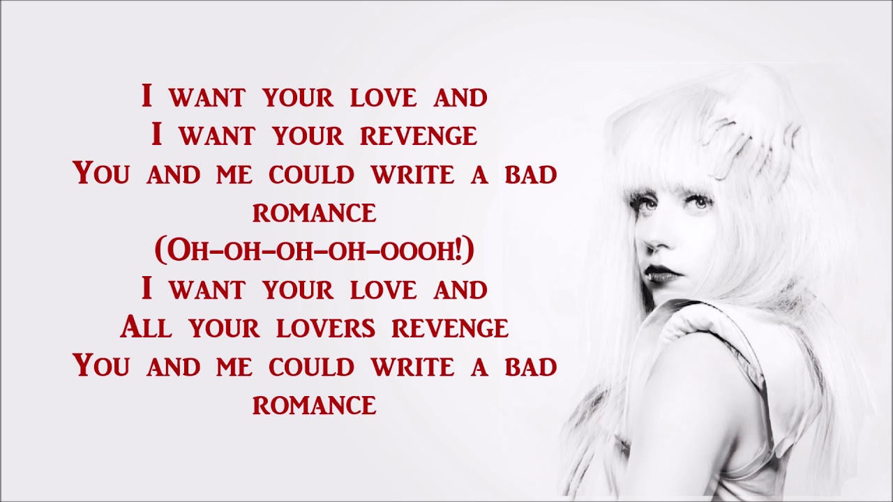 Romance lyrics. Bad Romance текст. Леди Гага бэд романс текст. БАД романс леди Гага текст. Lady Gaga Bad Romance слова.