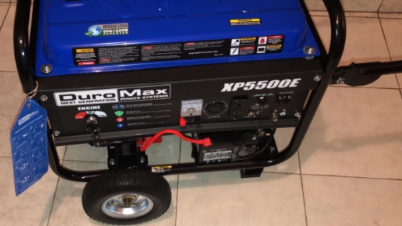 DuroMax XP5500EH Fuel Portable Generator Review YouTube