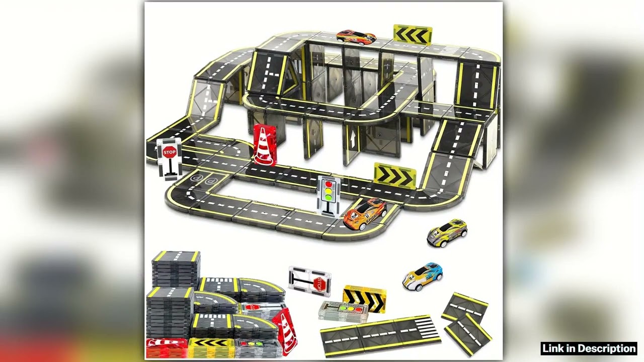 Magnetic Road Magnet Crane Car Toys Magnetic Block Creativity And Educational Construction Toys