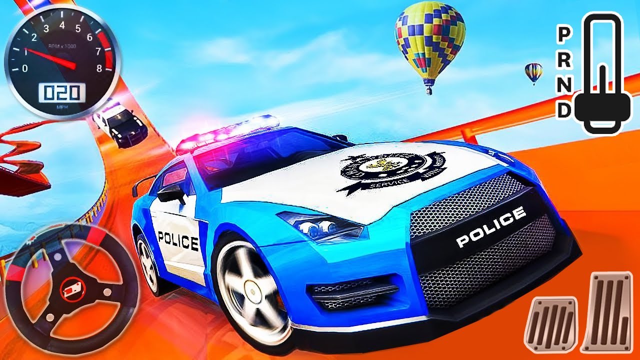 Police Car Stunts Racing - Impossible Ramp Simulator - (2021) New GamePlay