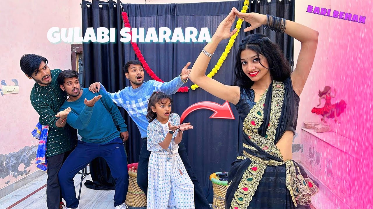 Gulabi Sharara Dance Challenge 💃🏽 | Choti Vs Badi Behan Compitition