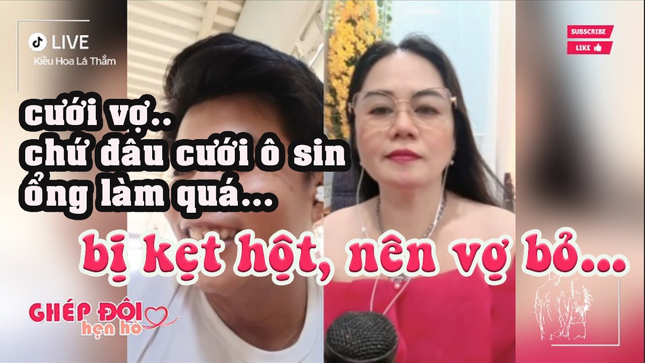 Thắm ghép đôi. Cái gì cũng ổn hết, chắc bị kẹt hột nên vợ bỏ