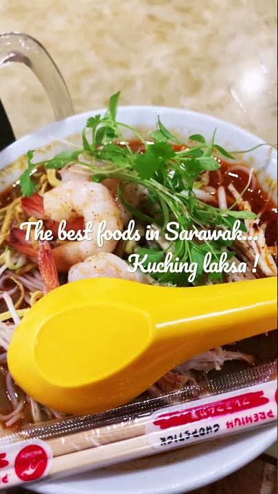 The famous Sarawak Laksa 🍜 the best noodle dish from Kuching Sarawak! #shorts #short