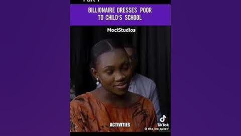Billionaire dresses poor  to child