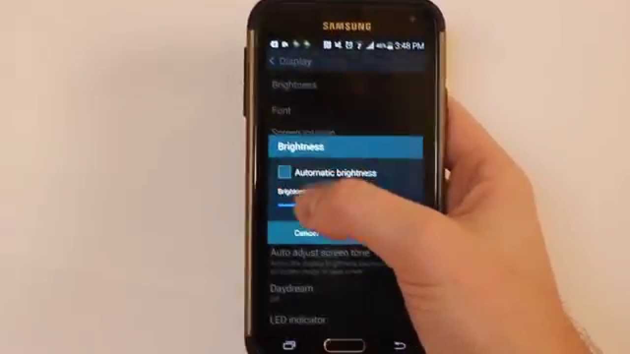 How to adjust brightness on android phone - YouTube