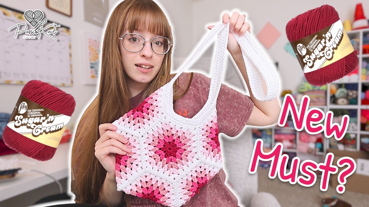 Trying a 7 Hexagon Crochet Bag | PassioKnit Vlog - YouTube