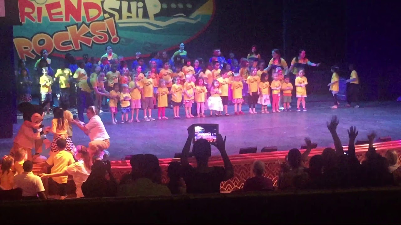 Friendship rocks 2015 Disney wonder - YouTube
