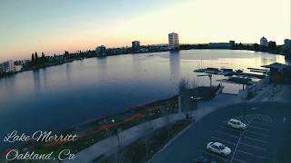 Drone Aerial View Of Lake Merritt