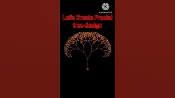 Mastering FRACTAL Tree Design using Python TURTLE 🔥🔥। Beautiful Design🎨