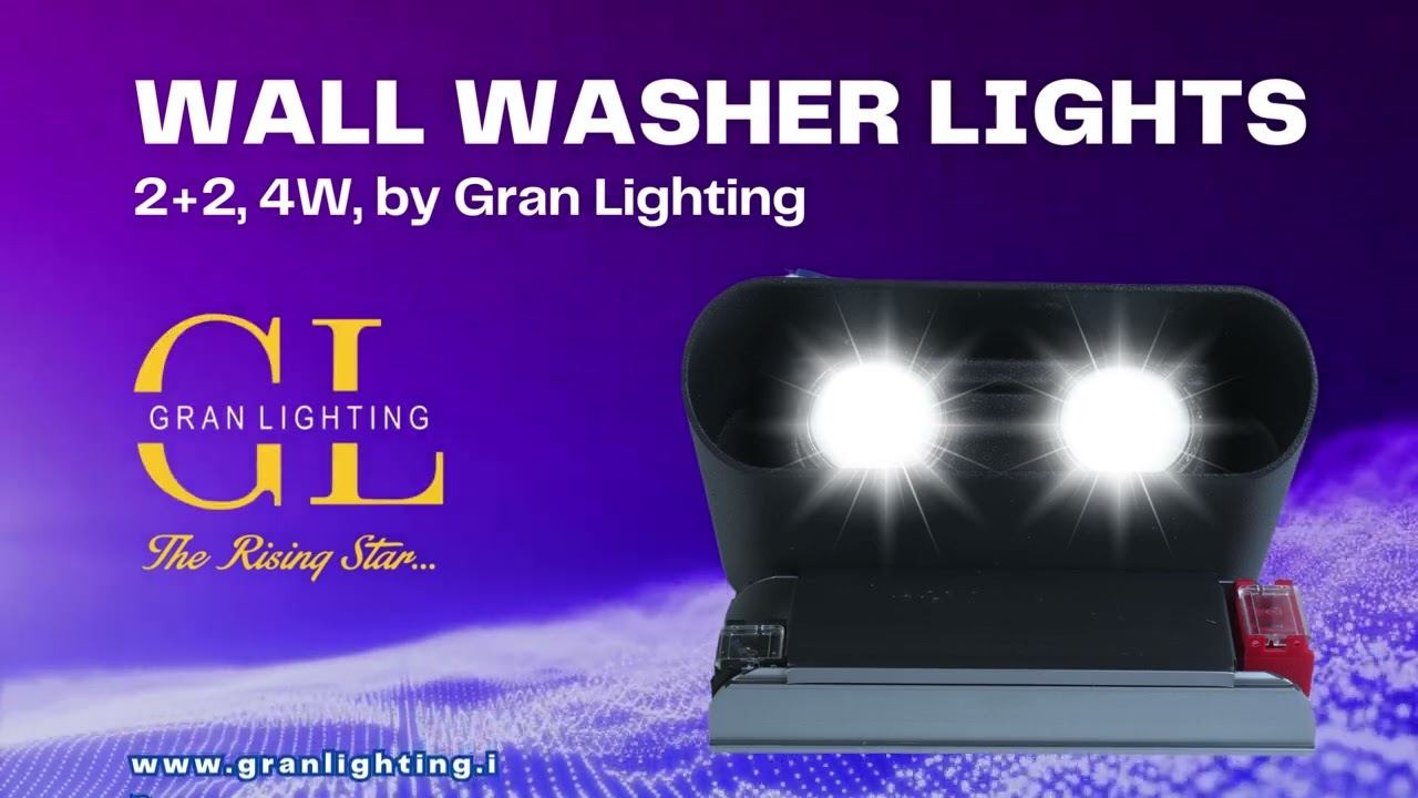 WALL WASHER 2+2 Lights 4W, LED Lights, Outdoor Lights, New Model, Gran Lighting, Top Lighting Trends