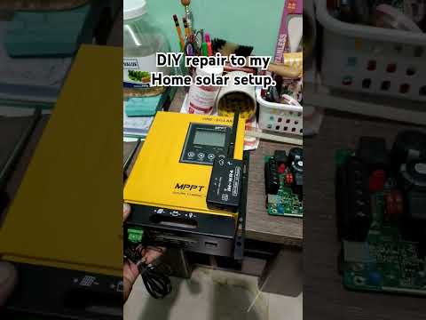 DIY home solar setup repair..