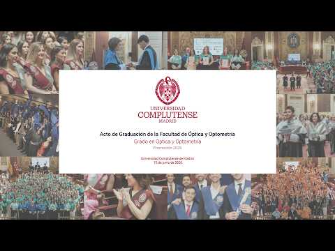 Acto de Graduación del Máster en Optometría Clínica Hospitalaria
