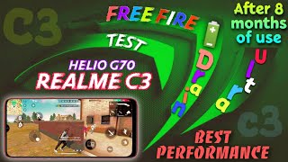 Realme C3 Free Fire Test after 8 months of use with Battery  drain test