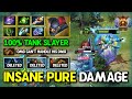 INSANE PURE DAMAGE MID Outworld Destroyer 30Kills Max Slotted Item Build 100% Become Tank Slayer