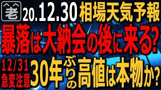 【相場天気予報】大納会東京市場は前日の反動で調整の動き。ドル円も円高方向に動いている。大納会後の12月31日は、日本市場がお休みの中、海外市場は動くため、相場の急変に注意が必要。ラジオヤジの相場解説。