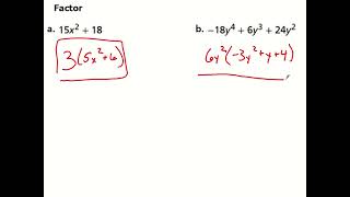 7.4 Factoring Polynomials