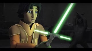 HD Twilight of the Apprentice Footage - Crossguard Lightsaber clip! Star Wars Rebels Season 2 Finale