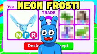 I traded my NEON FROST DRAGON! (Adopt me)