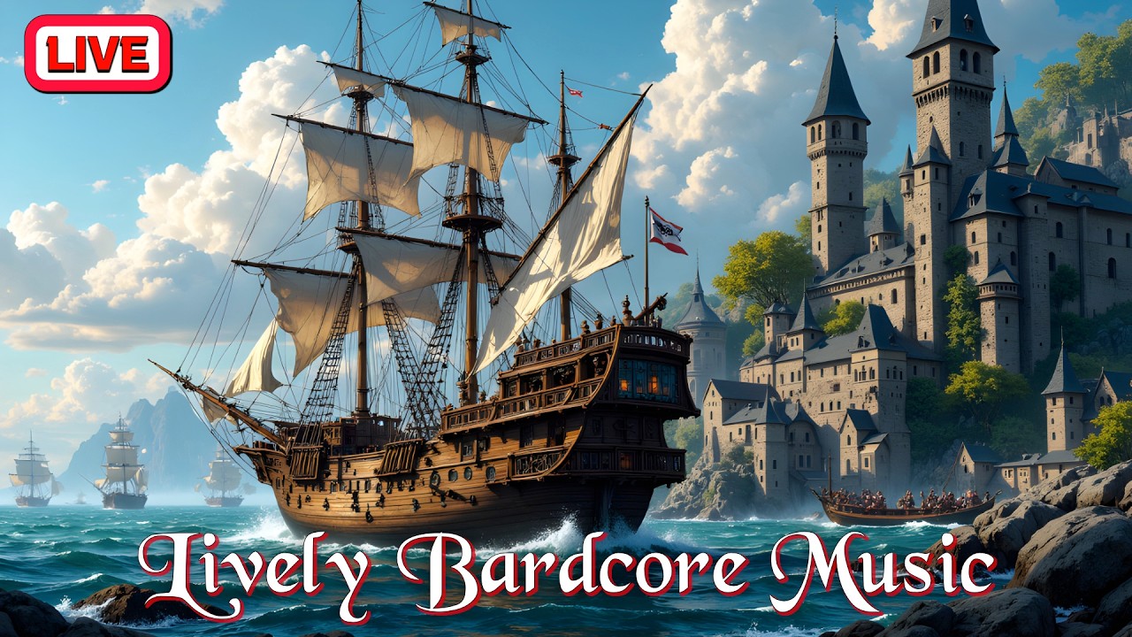 Epic Fantasy Ambience Live 🎶 Pirate Taverns, Dragon Anthems & Bardic Hearth Vibes