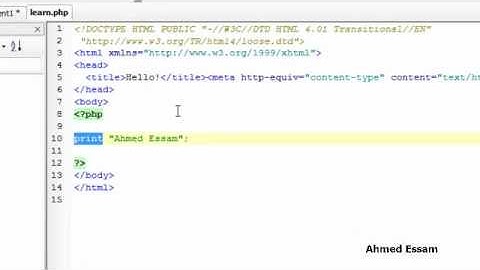 الدرس الـ2: الطباعة باستخدام echo و print