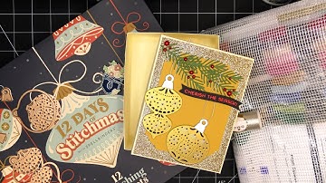 Spellbinders 12 Days of Stitchmas Advent Calendar, Day 3: Ornament-Laden Gift Box Tutorial!