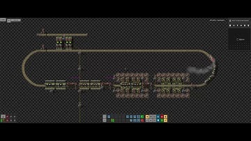Factorio | late game | signal-less lazy Susan for train to train green circuits
