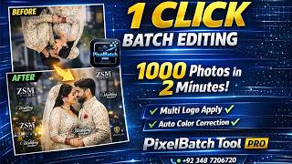 Stop Editing One By One ❌ | Apply Multi Logo + Auto Color Correction in 1 Click 🔥