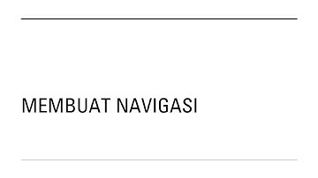 CRUD : PHP - MySQL -- 03.  Create Navigation
