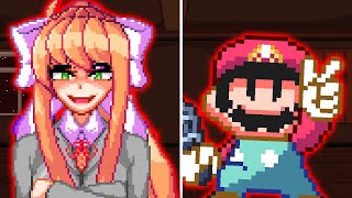 Friday Night Funkin' Monika V.S. Mario