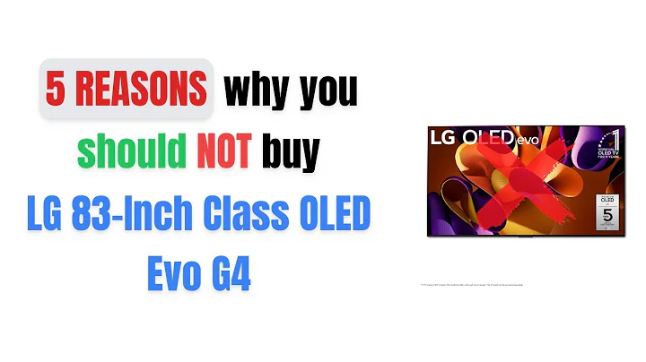 DON'T BUY LG 83-Inch OLED Evo G4 BEFORE WATCHING THIS! 😱🛑 (5 Reasons)