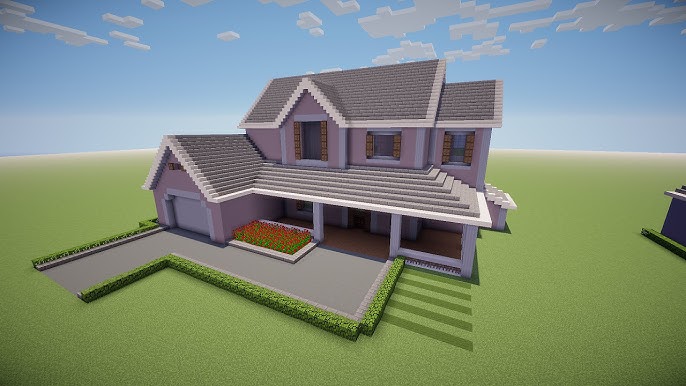Minecraft - Como fazer uma casa grande de madeira 