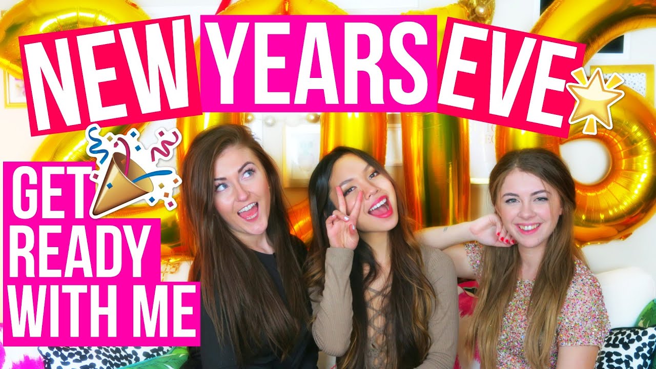 Get Ready With Me: New Year's Eve || Makeup, Victoria's Secret Curls + Outfit Ideas