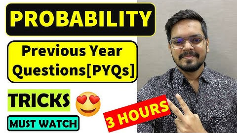Marathon on Probability GATE PYQs with TRICKS| Engineering Mathematics| Shrenik Jain