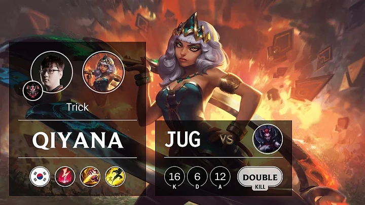 Qiyana Jungle vs Elise - KR Grandmaster Patch 9.19