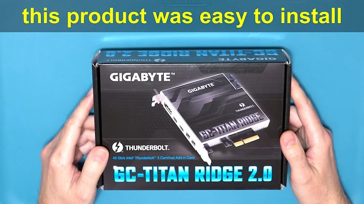 魅力十足：Gigabyte Thunderbolt PCI Express 卡開箱評測