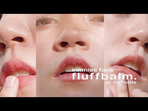 Sunnies Face Fluffbalm complete swatches + review vs. Fluffmatte