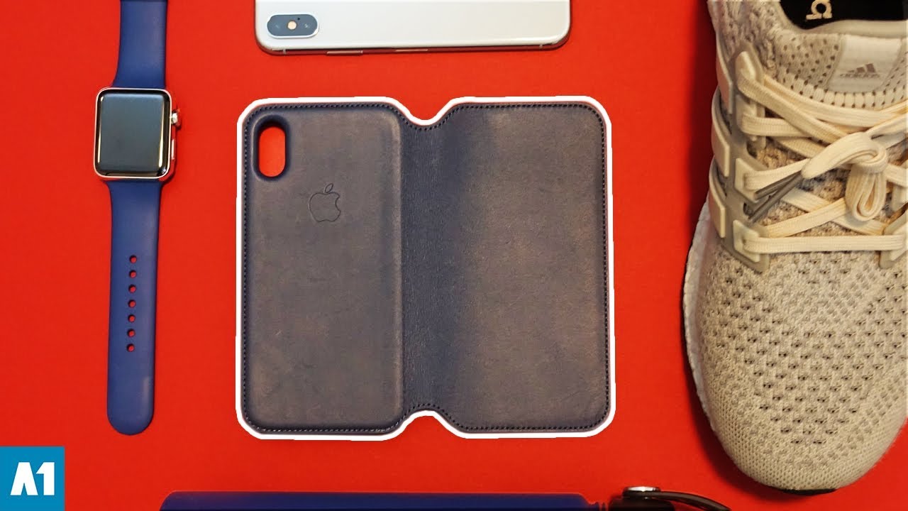iPhone X Leather Folio Case Review - Cosmos Blue