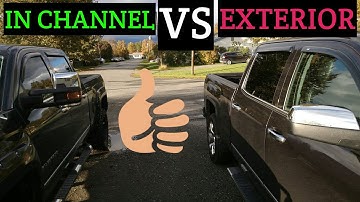 In Channel VS Exterior AVS Window Visors