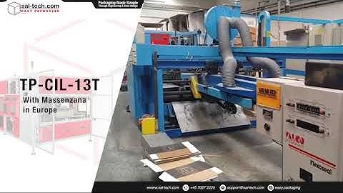 STEP TP CIL TRANSCORRLINER CORRUGATED INDUSTRY INLINE STRAPPING MACHINE- ACTUAL OPERATION