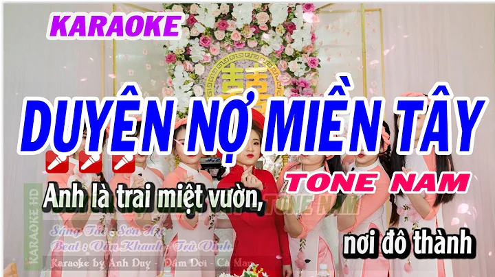 Karaoke Duyên Nợ Miền Tây - Tone Nam Nhạc Sống | Karaoke Anh Duy HD